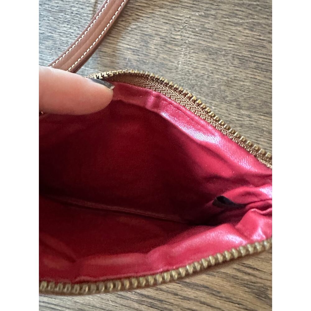 Dooney & Bourke Logo Jacquard Wristlet Zip Pouch - Picture 7 of 7